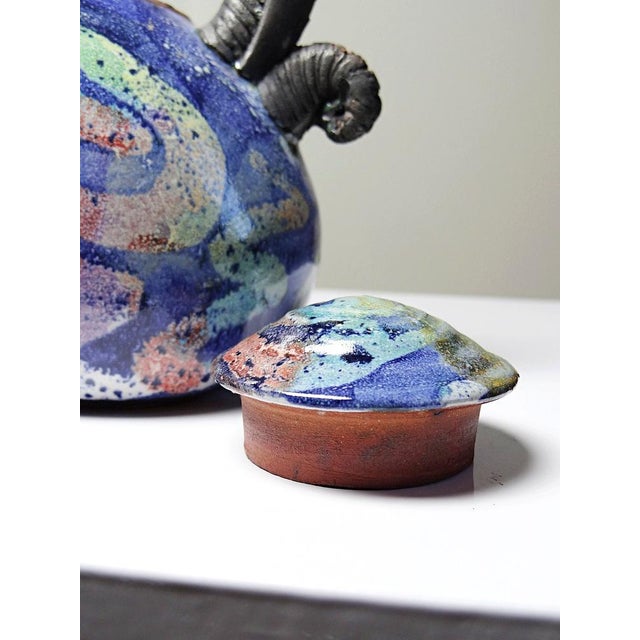 Terracotta Teapot in the style of David Constantine White, USA, 1950s-1970s For Sale - Image 10 of 17