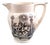English George III Masonic Black Transfer Creamware Jug, 1810s For Sale