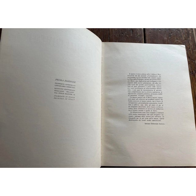 Italian Vintage Italian Art Book - Piero Della Francesca Pompeo Borra - Red Cloth Coffee Table Book For Sale - Image 3 of 8
