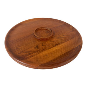 Jens Quistgaard Danish Design Teak Tabletop Lazy Susan Serving Tray