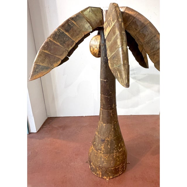 Metal Monumental Mexican Sculptural Iron Palm Tree Manner of Sergio Bustamante For Sale - Image 7 of 15