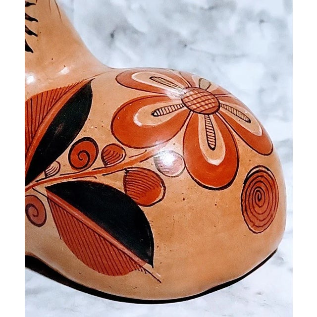 Ceramic Vintage Tonala Pottery Lion Ca Figurine For Sale - Image 7 of 9