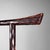 Maroon Japanese Wooden Kamakura Bori Kimono Hanger Stand, 1960s For Sale - Image 8 of 18