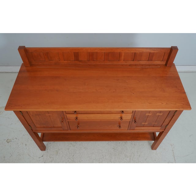 Brown Stickley Cherry Mission Style Sideboard For Sale - Image 8 of 18