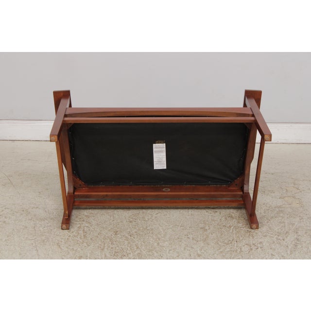 Stickley Harvey Ellis Cherry Mission Style Settee For Sale - Image 15 of 18