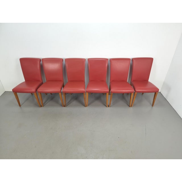 1990s Vittoria Dining Chairs from Poltrona Frau, 1990s, Set of 6 For Sale - Image 5 of 13