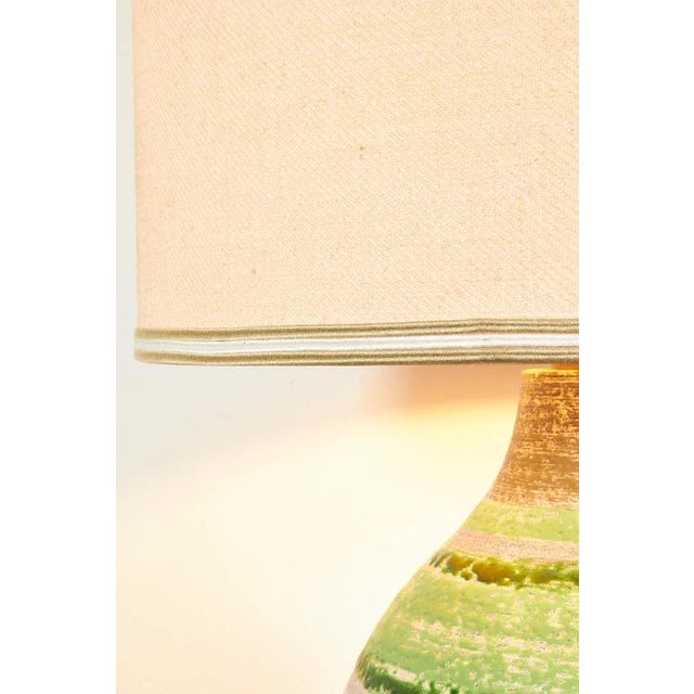 Mid-Century Modern Ceramic Table Lamp by Guido Gambone For Sale - Image 3 of 10