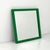 Green Square Frame Mirror by Anna Castelli Ferrieri for Kartell, 1980s, in Good conditions. Designed 1980 to 1989 This...