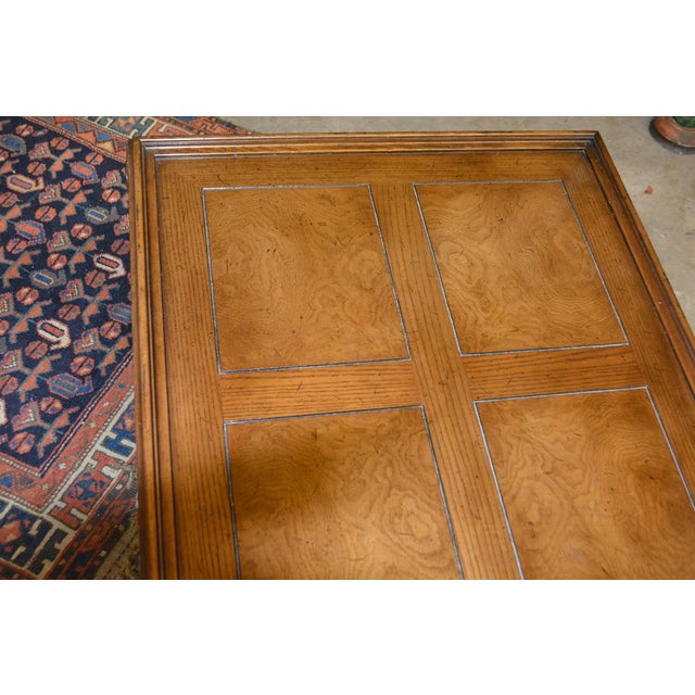 Attributed to Henredon Wooden Barley Twist Rectangle Coffee Table Four Centuries For Sale - Image 6 of 18