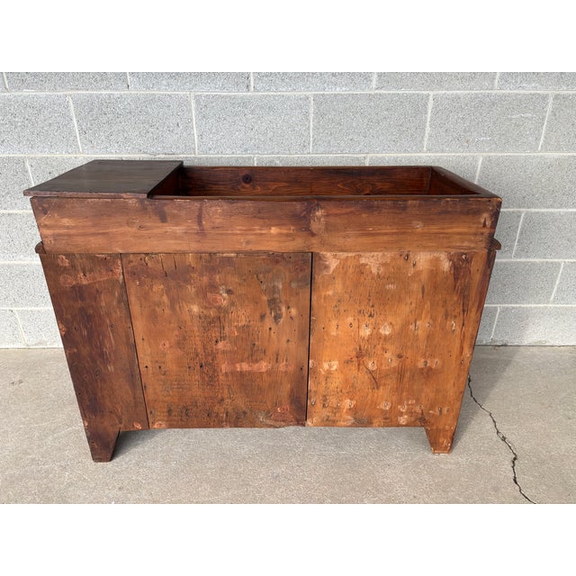 Primitive Antique Pine Dry Sink - Cupboard For Sale - Image 13 of 13
