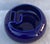 Mid-Century Modern Vintage Hall China Company Cobalt Ashtray With Integrated Matchbook Holder and Cigarette Rest For Sale - Image 3 of 7