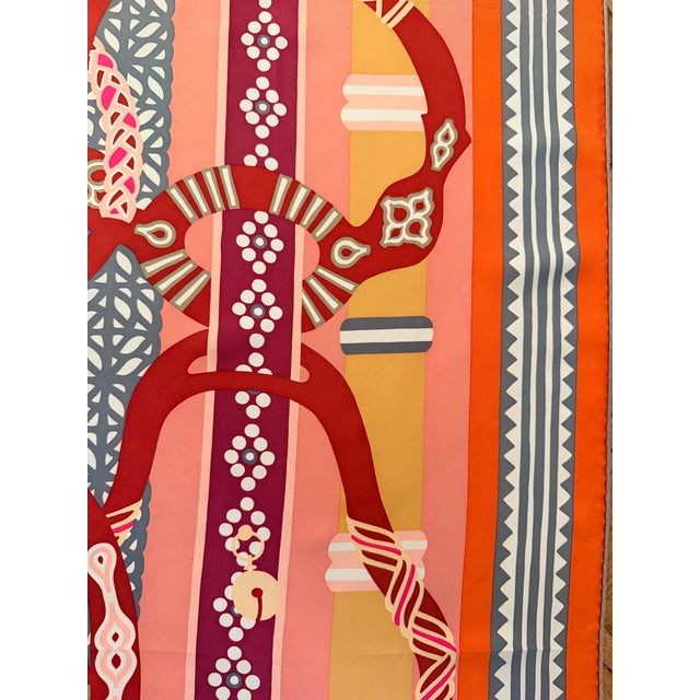 French Hermès Fantaisie D’etriers Silk Scarf 2022 Designed by Jamin Virginie For Sale - Image 3 of 12