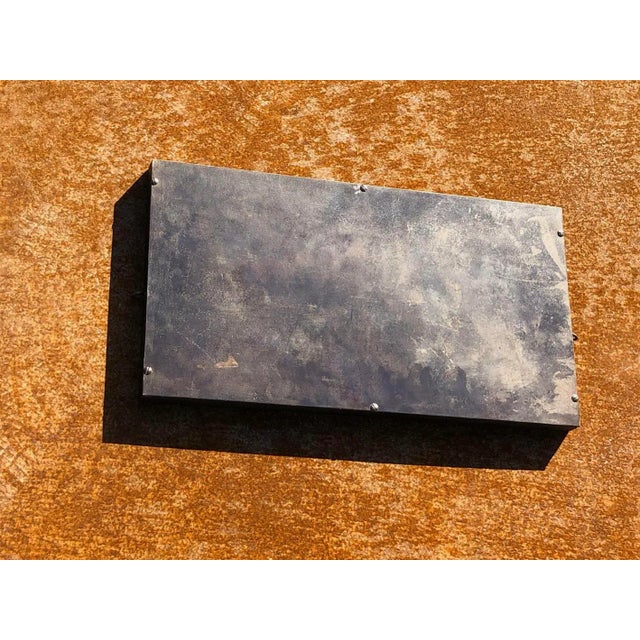 Vintage Art Deco Bauhaus Wall Mirror in Wrought Iron, 1930 For Sale - Image 11 of 12