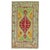 Accent size Turkish Ghiordes rug featuring bright vibrant colors. Measures: 3'9'' x 6'.