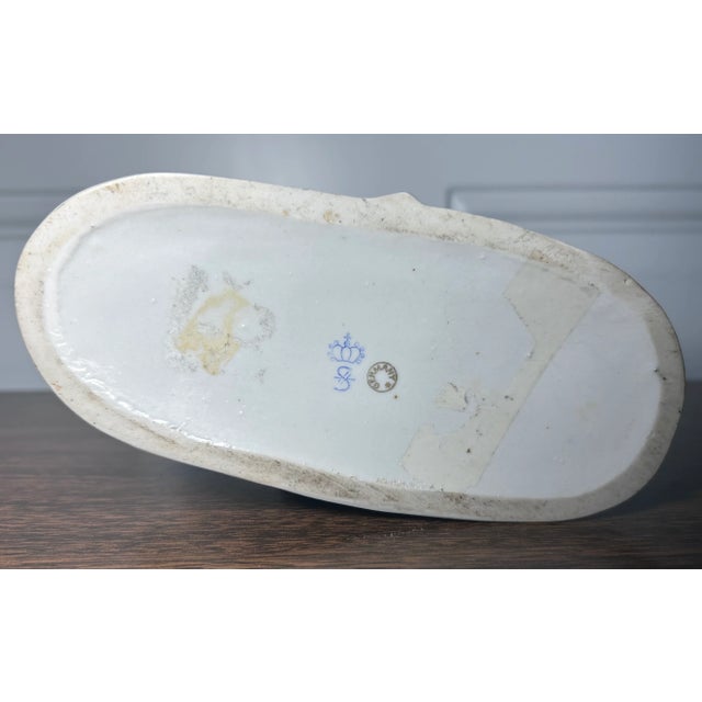 Ceramic 1918-1920 German Sitzendorf Porcelain Light Dragoons 1812 Military Officer on Horseback Figurine For Sale - Image 7 of 7