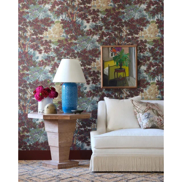 Brown Bunny Williams Home Octagonal Oak Burton Side Table For Sale - Image 8 of 10