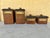 Vintage 4Pc MCM Ma Leck Kitchen Wooden Canisters with Lids. This lovely set of wood canisters is perfect for any home, or...