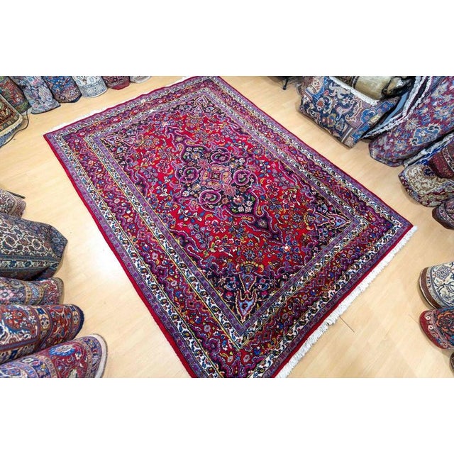 293x215cm Hand-knotted rug, unique piece | Sabzewar rug | Knot density: approx. 140000 knots/m² | Pattern: Floral...