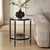 Modern Chadid Round Glass Side Table For Sale - Image 3 of 8