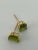 14k Emerald Cut Peridot Earrings - 2 Pieces For Sale - Image 4 of 8