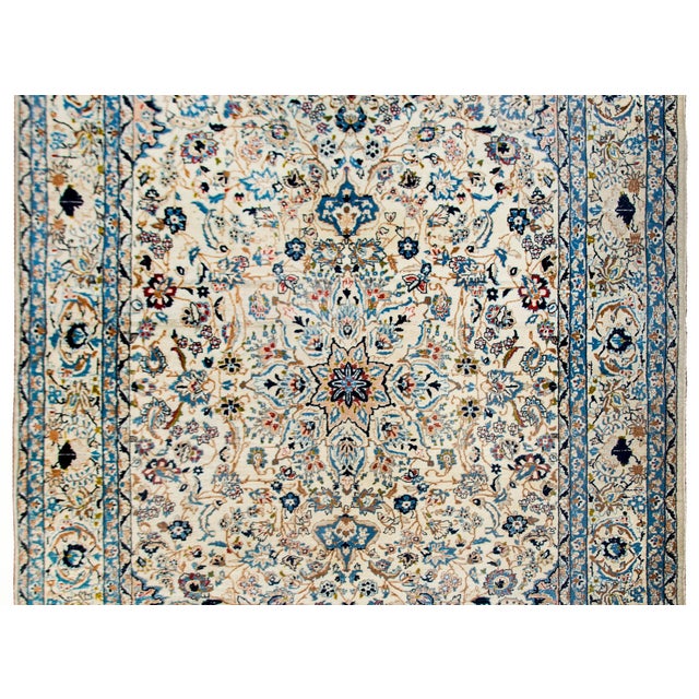 Late 20th Century Vintage Persian Naein Rug For Sale - Image 5 of 13