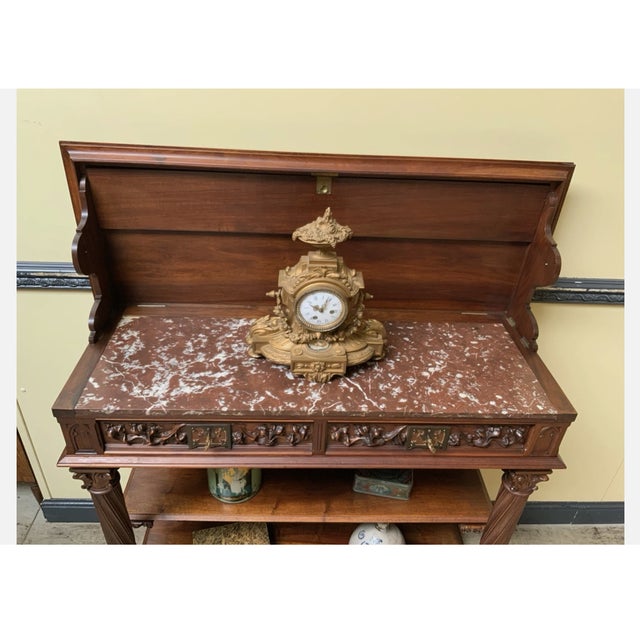 Brown Antique Neo-Gothic Credenza, 1880 For Sale - Image 8 of 12