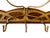 Art Nouveau Brass and Wood Coat Rack or Hanger, Germany, 1900s For Sale - Image 10 of 18