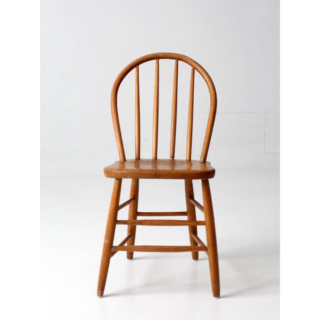 Vintage Windsor Farmhouse Dining Chair For Sale - Image 6 of 17
