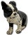 Hard 2 Find Vintage 1930s "Wedge" Type Cast Iron Boston Terrier Puppy Dog Doorstop by Spencer Guillford For Sale - Image 4 of 12