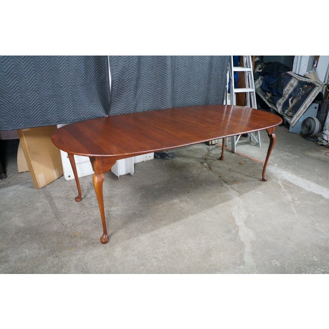Vintage Lexington Bob Timberlake Cherry Queen Anne Farmhouse Dining Table 94" For Sale - Image 16 of 18