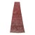 Tabriz Runner 2’5” X 12’3” Pink Wool Vintage Overdyed Hand-Knotted Rug For Sale