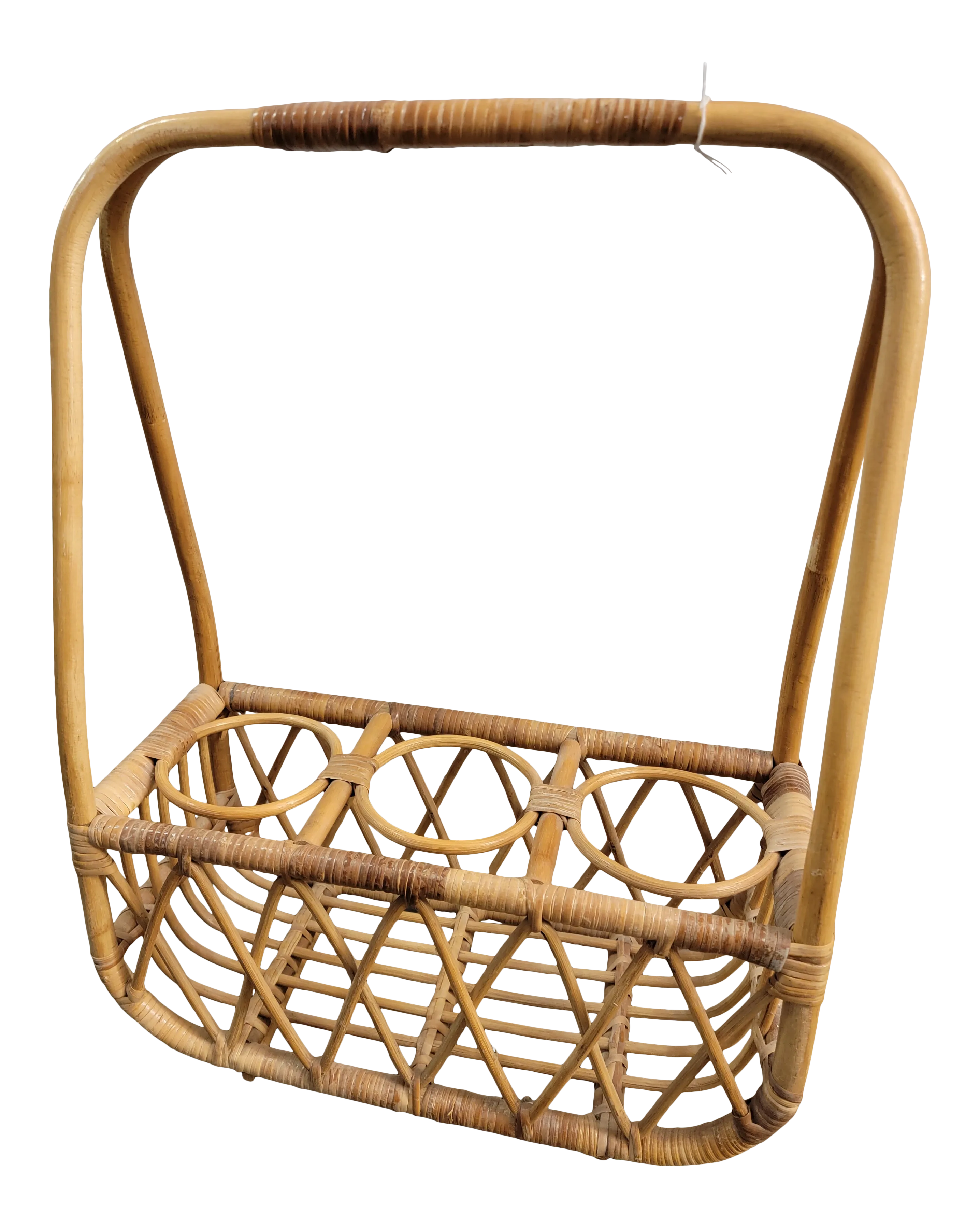 Vintage Wicker Picnic Wine Basket Carrier by @apickerseye | classic as