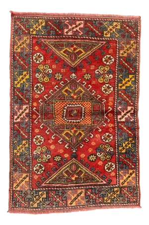 Vintage Western Turkish Oriental Rug in Red