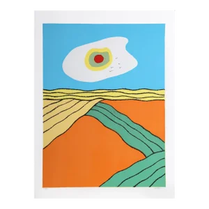 Sun Over Field, Bastian Serigraph, Signed and Numbered in Pencil