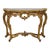 French Louis XV Style Console Table in Gold Leaf Gilded Wood and Marble, 1890s For Sale - Image 13 of 18