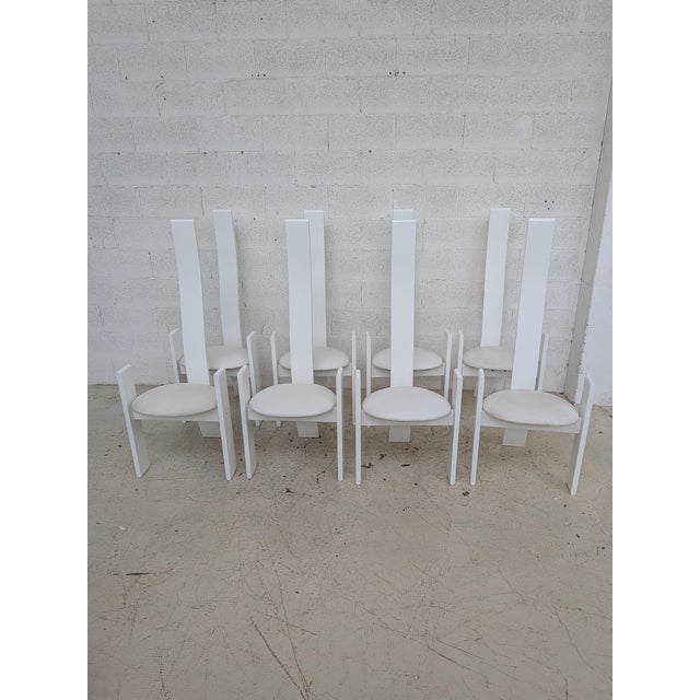 White Golem Chairs by Vico Magistretti for Poggi, 1960s, Set of 8 For Sale - Image 18 of 18