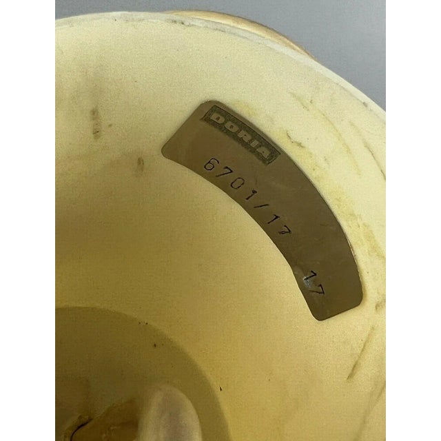 Gold Mid-Century Space Age Glass Ceiling Lamp from Doria Leuchten For Sale - Image 8 of 9