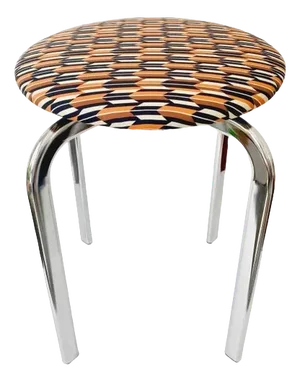 Mid-Century Chrome Swivel Stool, 1970s