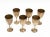 1980s Mid-Century Italian Regency Solid Brass Chalices, 1980s, Set of 6 For Sale - Image 5 of 13