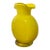 Yoav Greenberg Studios Hand-Blown Yellow Art Glass Vase – 11" – Asheville, Nc For Sale