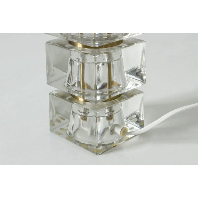 Swedish Crystal Table Lamp, 1960s For Sale - Image 4 of 7