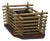 Mid-Century Modern Sculptural Brass & Copper Planter, 1950s For Sale
