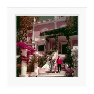 In Capri 1958 by Slim Aarons White Framed C-Print For Sale