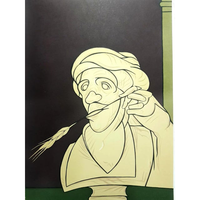 Valerio adami - original lithograph 1976 dimensions: 32 x 25 cm revue xxe siècle edition: cahiers d'art published under...