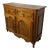 French Provincial Oak Server Cabinet with Sliding Shelves, Early 20th Century For Sale