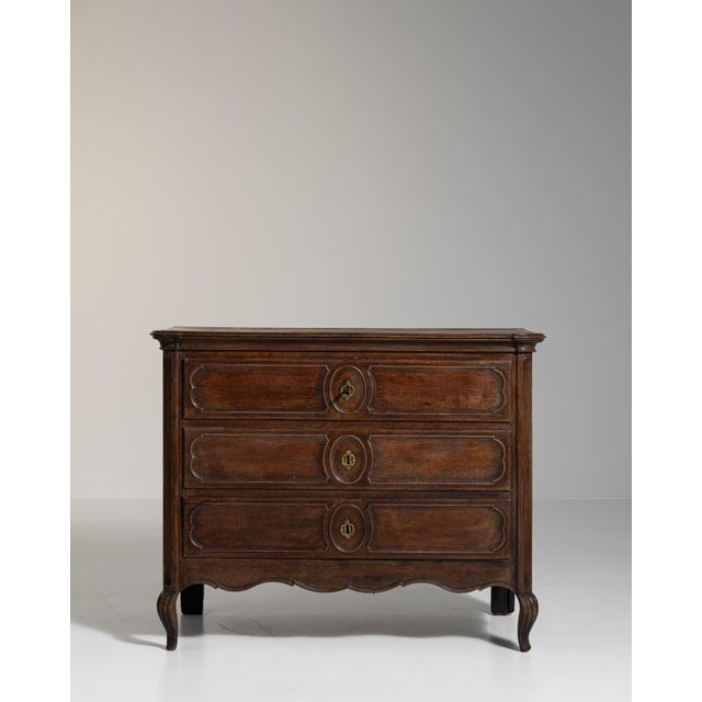 Early 19th Century Louis XV Brown Wood Chests of Drawers For Sale - Image 12 of 18
