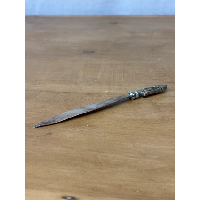 Vintage English Brass Shakespeare Letter Opener For Sale In Naples, FL - Image 6 of 6