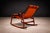 Rocking Chair in Rosewood & Leather, Liceu De Artes, 1960s For Sale - Image 9 of 15