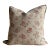 French Linen Accent Pillow Cover — Jardin Orgeat 20" For Sale