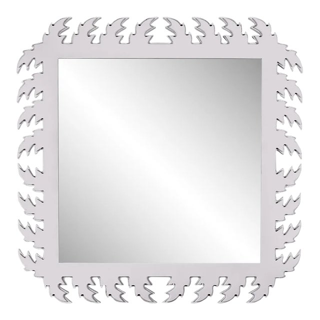 Fleur Home Audubon Square Mirror in Lite Lavender, 33x33 For Sale